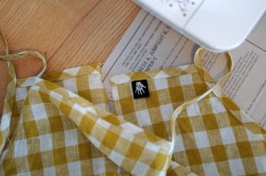 Jumpsuit bodice with tag