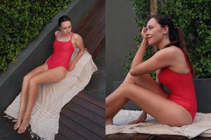 Bondi One Piece - Watermelon in size Small