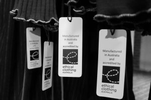 Ethical Clothing Australia swing tag